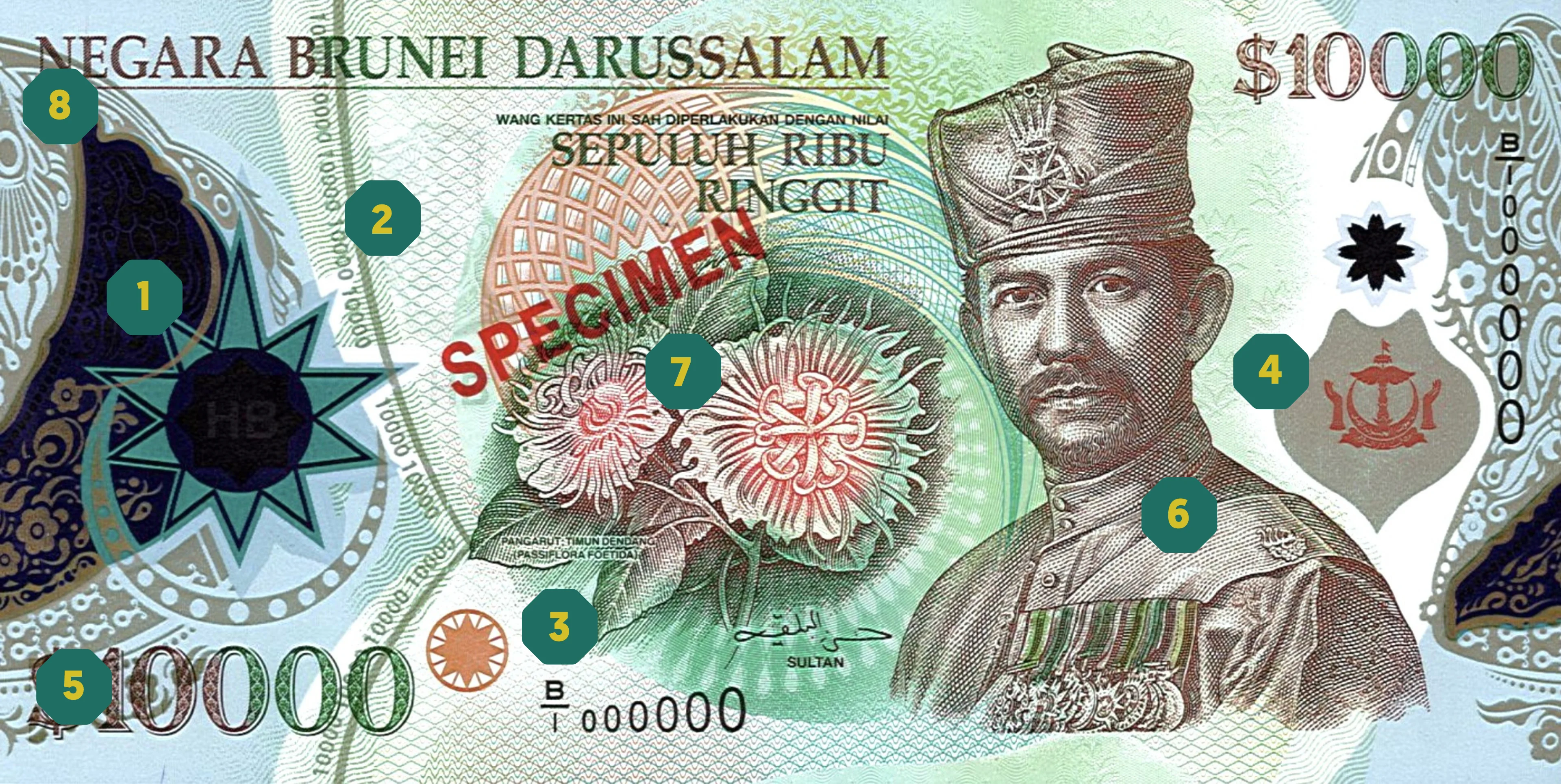 BND10,000 note